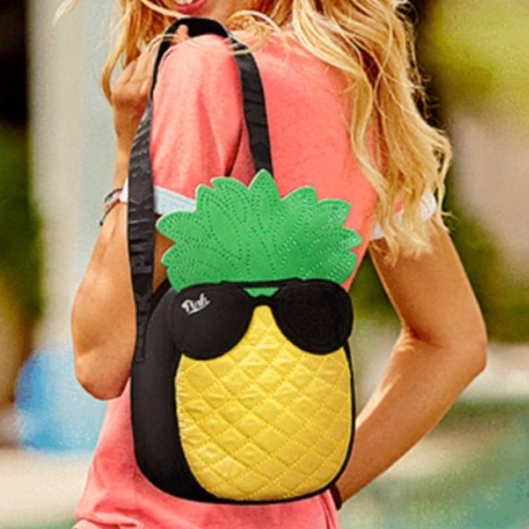 PINK Victoria's Secret Accessories - NWT VS Pink Pineapple Mini Cooler